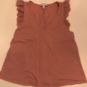 Lace sleeve top- Anthropologie